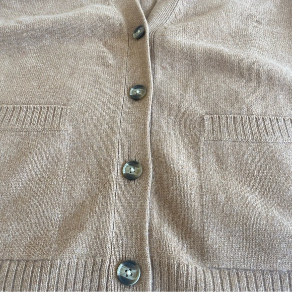 Unsubscribed Cashmere Carmel Button-Up Oversized Cardigan | M - Picture 6 of 11